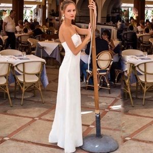 🔥HOST PICK!!🔥 RARE SCF Custom Bridal Syracuse Gown, White silk, SZ 1/Small.